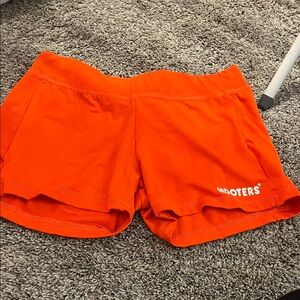 Hooters Women's Athletic Shorts — Vibrant Orange